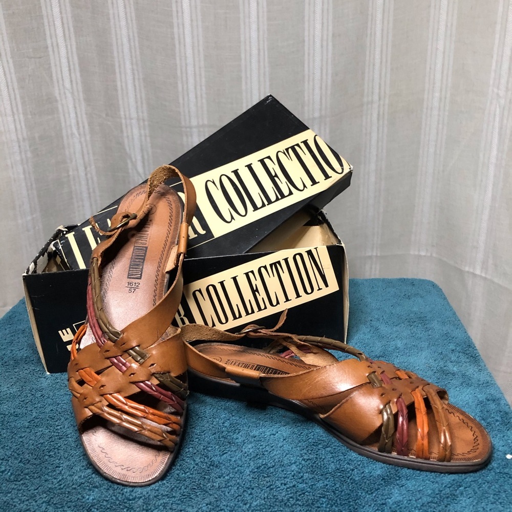 Leather Sandals - Boho 70s Style